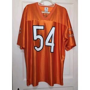 NFL Team Apparel Chicago Bears Jersey #54 Brian Urlacher Orange Men's XL(1183)